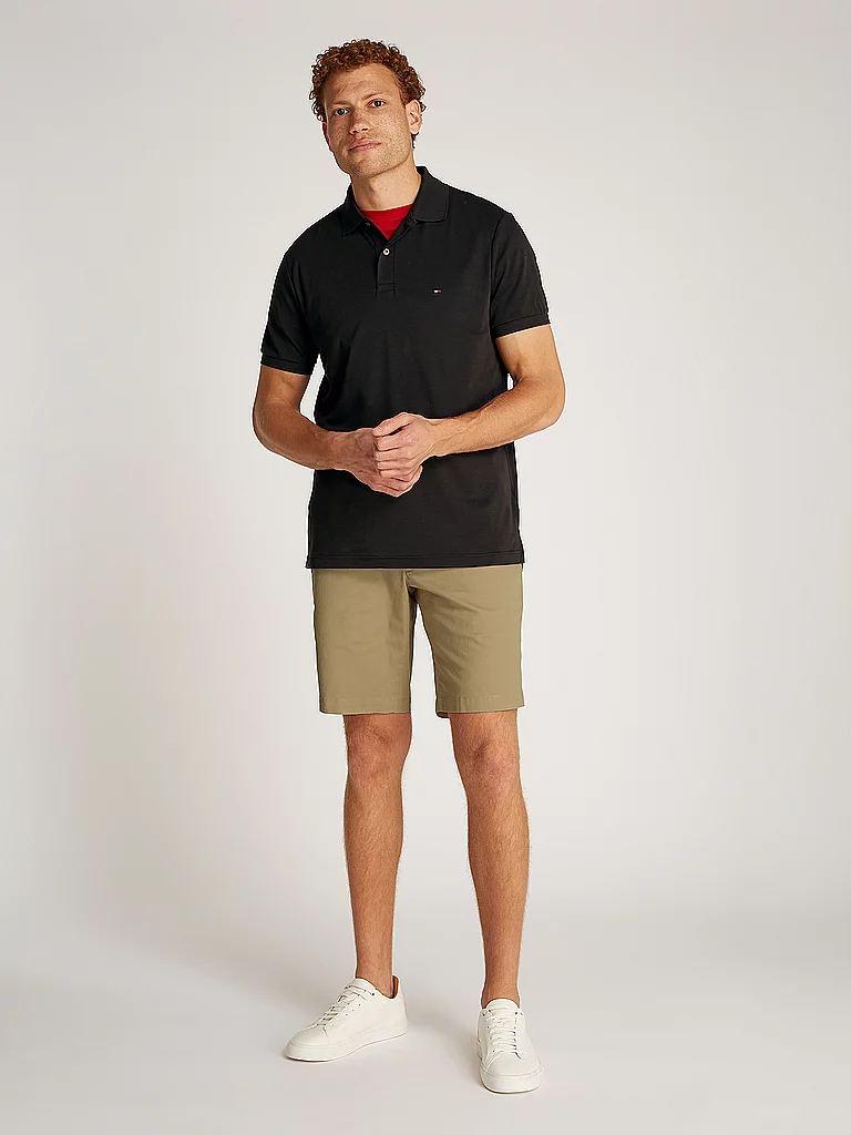 Tommy Hilfiger Polo à Manches Courtes Liquid Essential Reg Black 2XL Homme 6